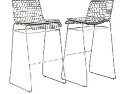 Crate and Barrel - Tig Bar Stool 3D model