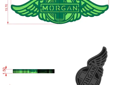 Morgan Logo 3D print model
