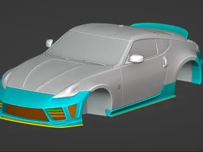 Nissan 370Z Weber Sports Bodykit 3D model