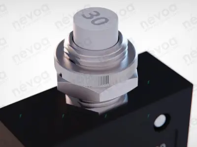 P-B Thermal Circuit Breaker - W54 - XB1A4A10 - 30 3D model