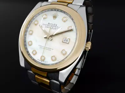 ROLEX Datejust 36 Mother Of Pearls Domed Oyster 3D model