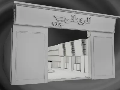  3D Booth Exhibition Stand a367 3D model