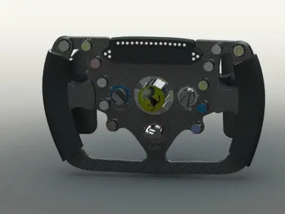 F1 Steering Wheel  Free 3D model