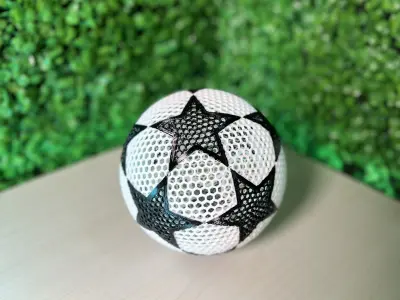 AIRLESS STAR BALL - SOCCER BALL WITH STAR - CHAMPION LEAGUE 3D print model