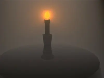Low Poly Candle Free low-poly 3D model