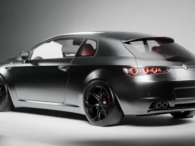 alfa romeo brera Low-poly 3D model