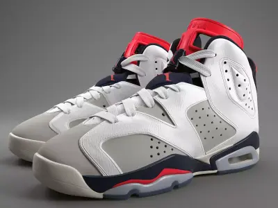 Air Jordan 6 Retro GS PBR 3D model