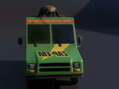 The Bug van Low-poly 3D model