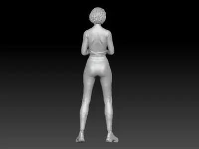 RC CAR RACE CONTROLLER GIRL 1 3D print model