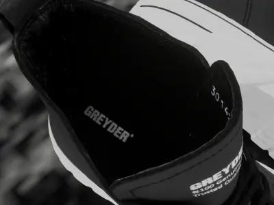 GREYDER LEATHER 3D SHOES  - HIGH Low-poly 3D model