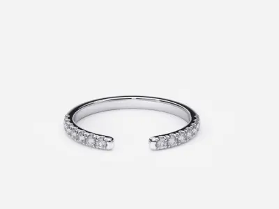 ZDR0164 diamond ring 3D print model