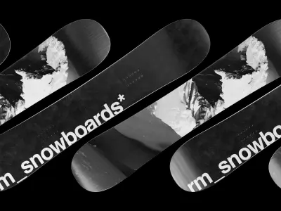 Snowboard winter snowboards Low-poly 3D model