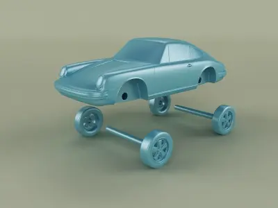 Porsche 911 g-model 3D print model