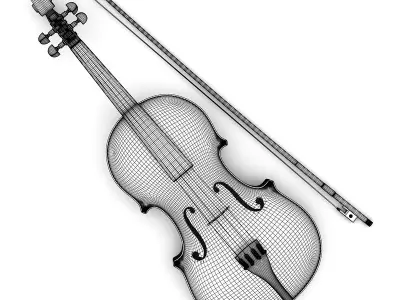 Violin 3D model