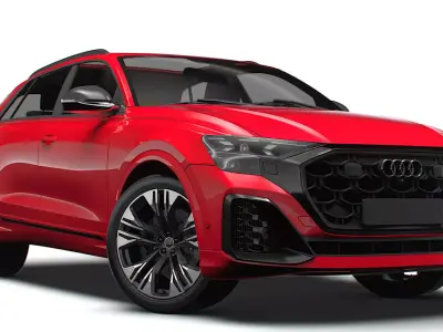 Audi Q8 50 TDI quattro S line UKspec 2024 3D model