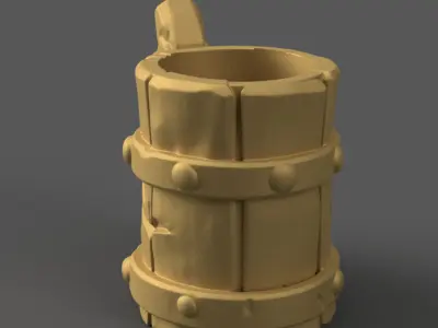 Versatile 3D Cup Planter Urn Candy Container STL Model 3D print model