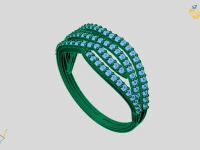 Women Ring 3DM Womens Ring 3d models 3D print model 3D print model 18