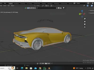 Car 3D Models for Blender - new sport car collection 2024 Low-poly 3D model