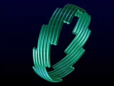1300 Modular Gleam Bangle 62MM-20gm 3D print model
