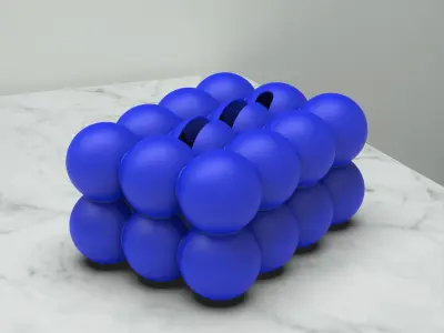 Cloud Tissue Box   Bubble Tissue Holder 3D print model