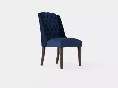 Venice dining chair indigo Low-poly 3D model