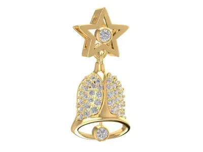 Luxury Star Diamond Pendant for Women 662 3D print model