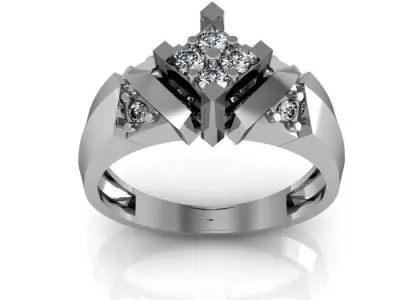 wedding ring 3D print model 20