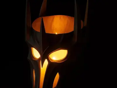 Dark Lords Helmet Sauron candle holder 3D print model