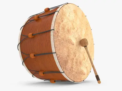 Turkish Folcloric Drum 3D model