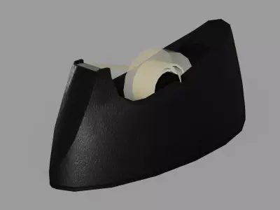 Tape Dispenser Low Poly 3D Model Low-poly 3D model