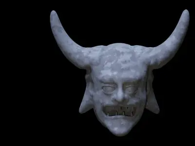 Demon Head Low-poly 3D model purchase
