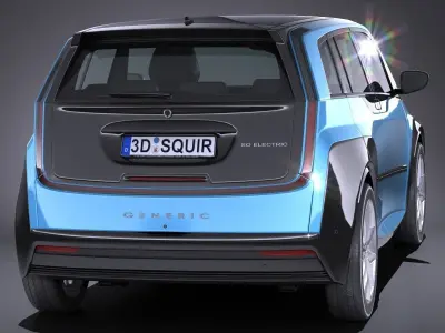 Generic Electric Car 2017 3D model