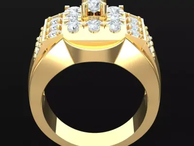 Luxury Men Rings Designs 5MR029 3D print model