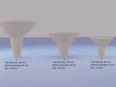 3D Printable Funnel 3D print model
