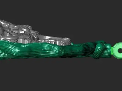 THE LYNX PENDANT Printable Model 3D print model