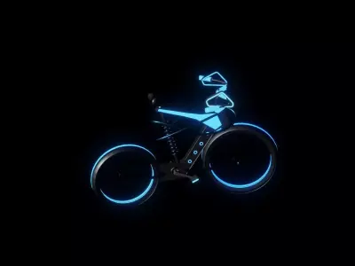 Futuristic Electric Urban Bicycle - Revolutionize Your Ride Free low-poly 3D model