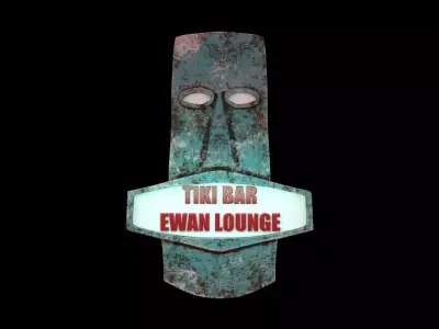 Totem Tiki Mask Free 3D model