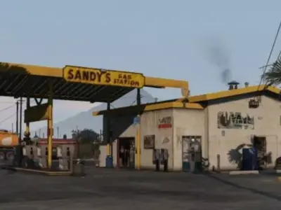 GTA5 GAS STATION 3D model