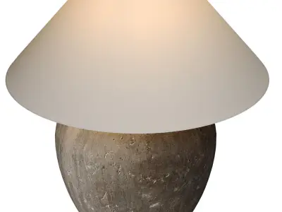 Scandinavian style European Ceramic Nightstand Table Lamp 3D model