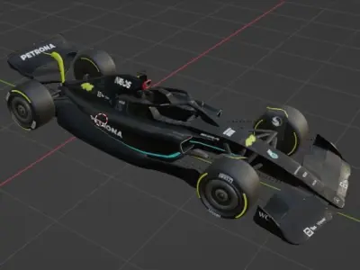 Mercedes F1 W14 3D model
