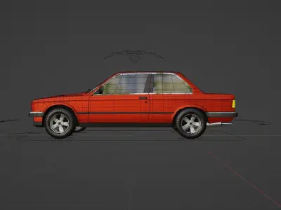 car bwm e 30 3D model