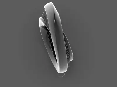 lockpad tear shaped ring 3D print model