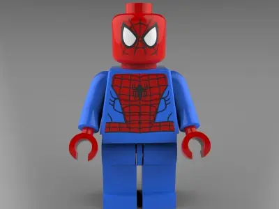 Spiderman Lego 3D model