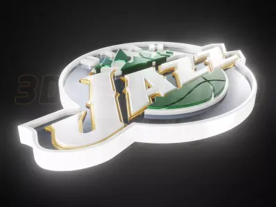 Utah Jazz logo - Cinematic - 3D print 3D model
