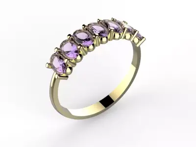 RING OVAL WEDDING Free 3D print model