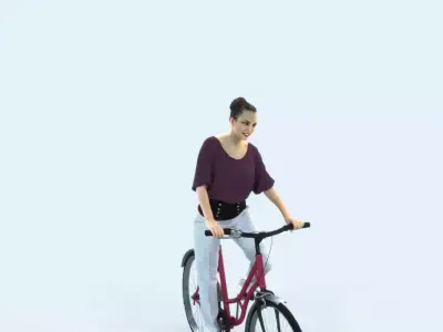 Dream 01C bicycle Event Elegant Bike Woman Low-poly 3D model