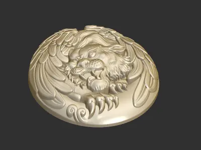 winged tiger 3D print model