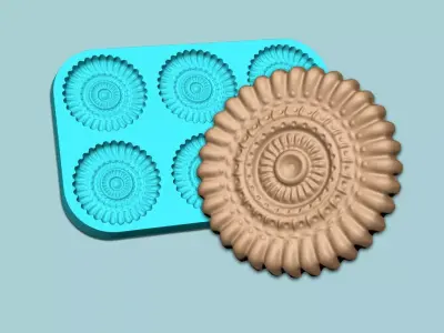 Cookie Mould 12 - Biscuit Silicon Molding 3D print model