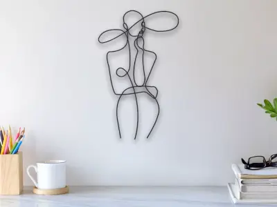 Woman Wall Art 3D print model purchase