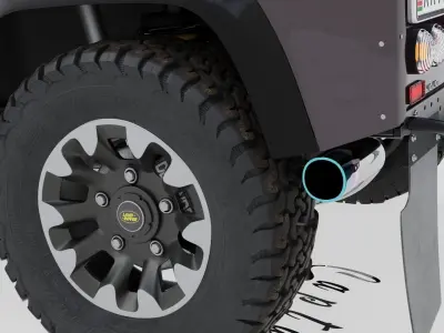 Defender Classic Works V8 3D model